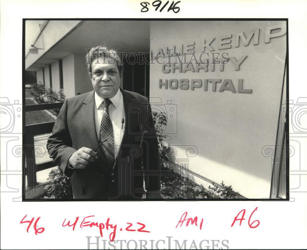 Press Photo Thomas Landry, Administrator Charity system&#39;s Lallie Kemp Hospital - Historic Images