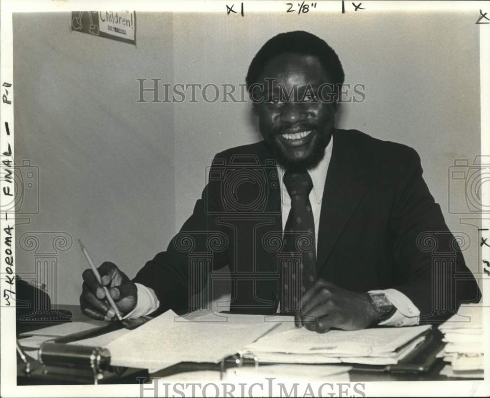 Press Photo Dr. Adams Henry Koroma of New Orleans Schools Resource Services - Historic Images