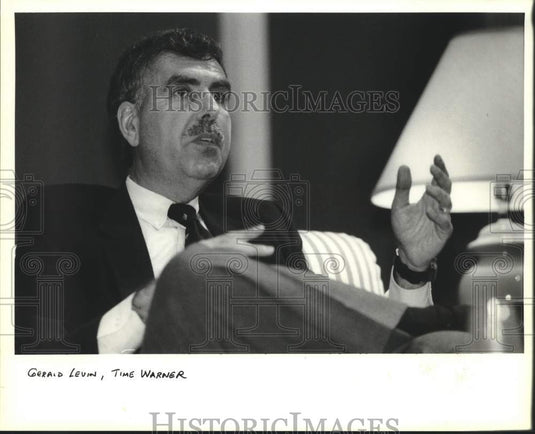 1994 Press Photo Time Warner's Gerald Levin Speaks, Cable Television Convention - Historic Images