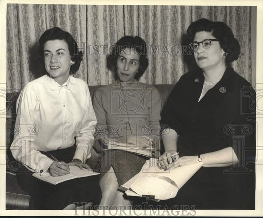 Press Photo Co-Chairs New Orleans Jewish Welfare Fund Women's Division - Historic Images