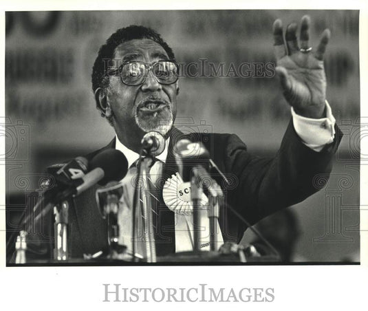 1987 Press Photo Dr. Joseph E. Lowery, Southern Christian Leadership Conference - Historic Images
