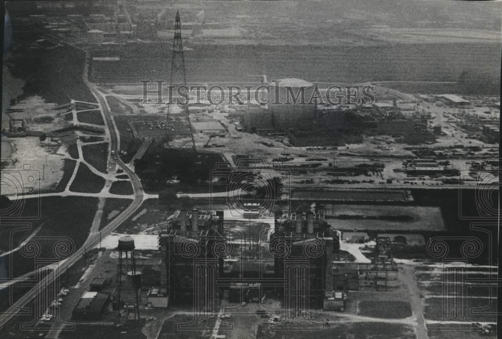 Press Photo Aerial view of Louisiana Power and Light, Waterford III - Historic Images