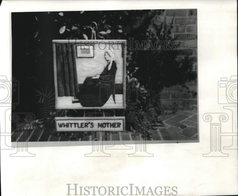 1973 &quot;Whittler&#39;s Mother&quot; hangs at Otto&#39;s shop - Historic Images