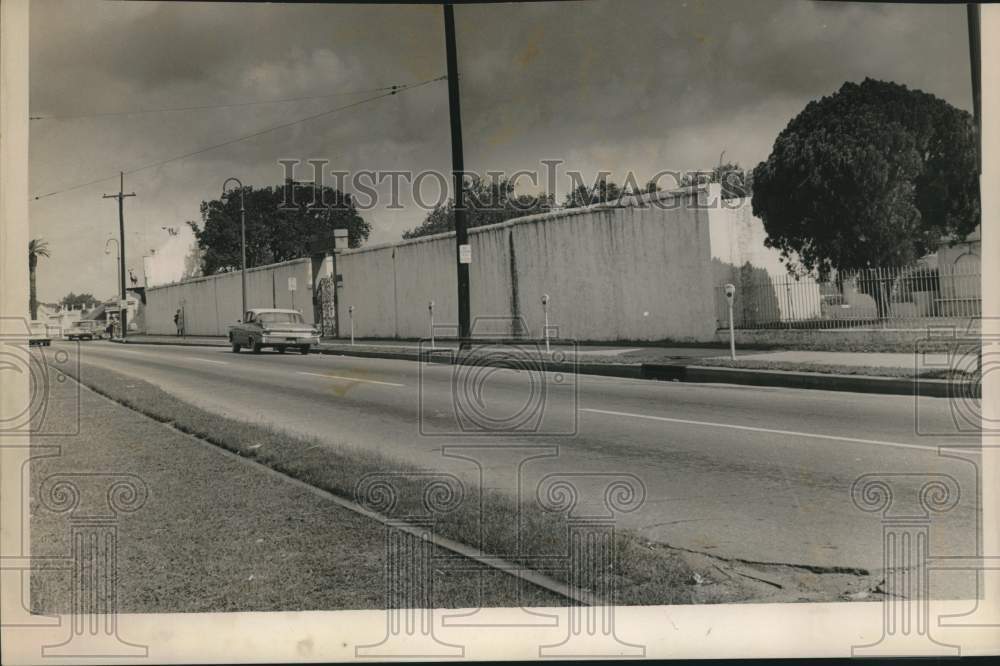 1964 Side view of the Odd Fellows Rest cemetery-Historic Images