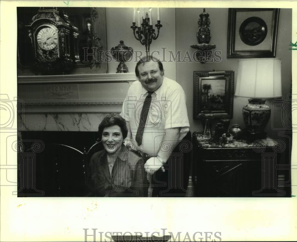 1988 Press Photo New Orleans theater director Eliott Keener &amp; Joel Weinstock. - Historic Images