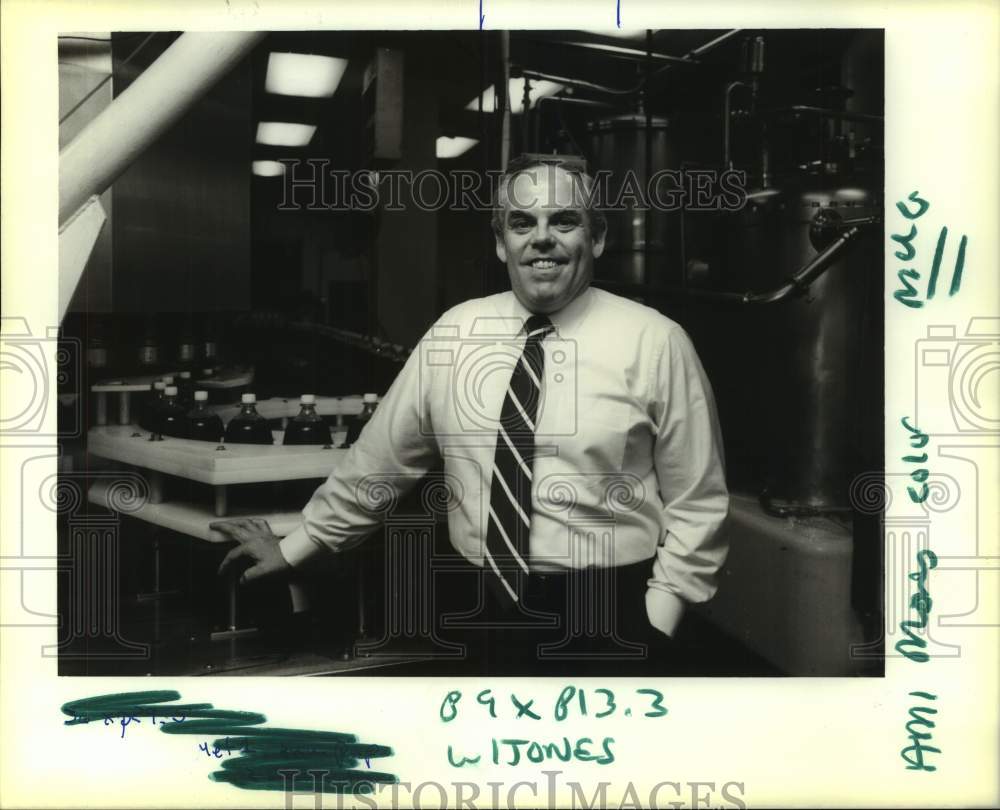 1989 Press Photo Ron Jones, Prexy of Louisiana Coke - Historic Images