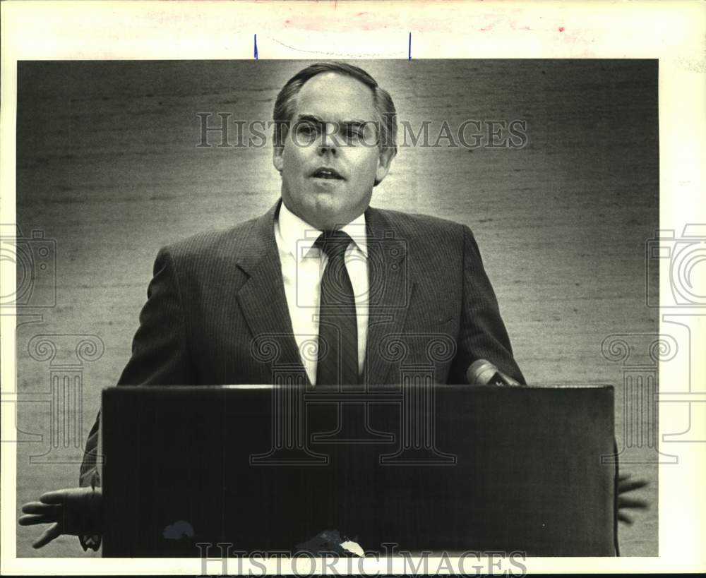 1987 Press Photo Ron Jones, President of Louisiana Coca-Cola- Business Council - Historic Images