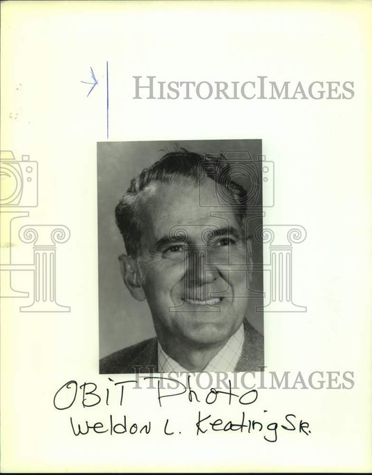 1992 Press Photo Weldon L. Keating Sr. - Historic Images