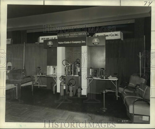 1955 Walter Kidde Company Booth At Southern Safety Conference-Historic Images
