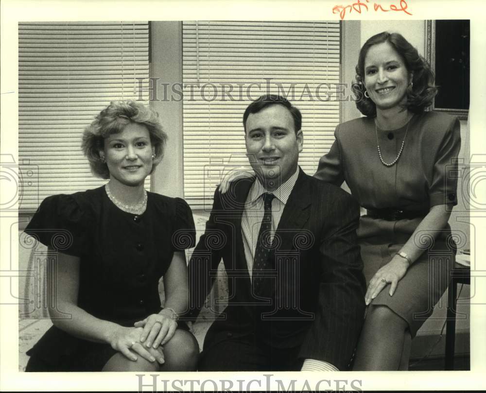 1988 Press Photo Karen Perez and Michael Kiernan with wife Ashley Belleau - Historic Images