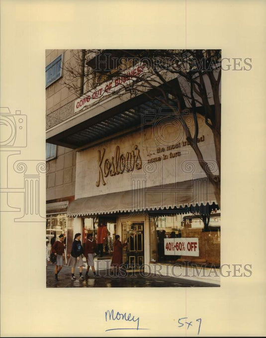 Press Photo Exterior view of the Koslow's store at Canal Street - Historic Images