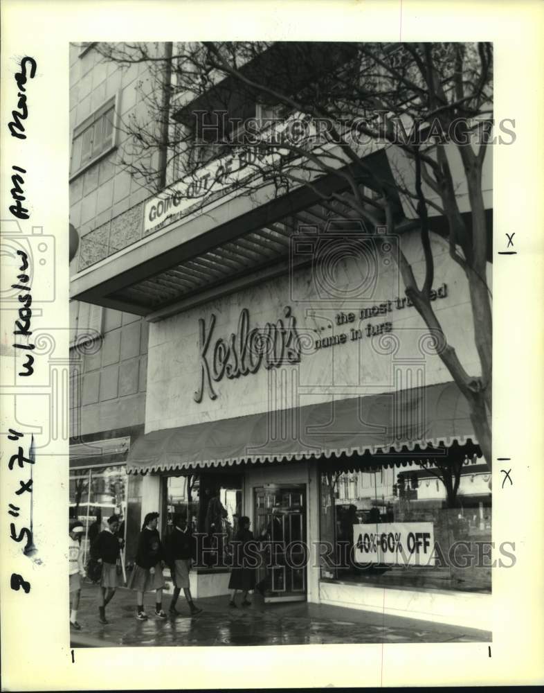 1992 Press Photo New Orleans-Koslow&#39;s Store front on Canal Street - Historic Images