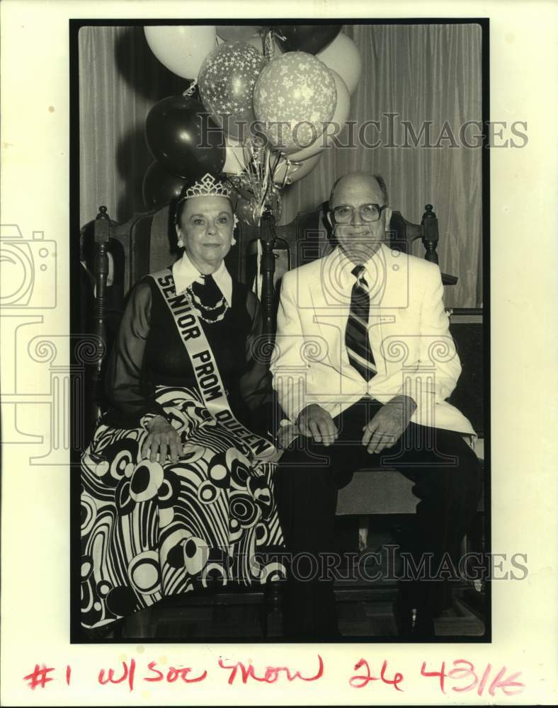 1989 Press Photo Audrey & Clarence Kerth, Let's Dance Club Dance - Historic Images