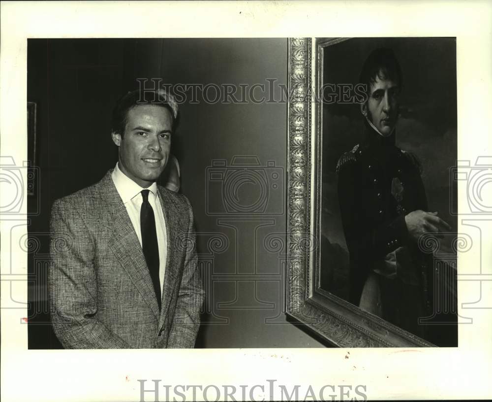 1986 Press Photo Mark Kline at the NOMA comet party - Historic Images