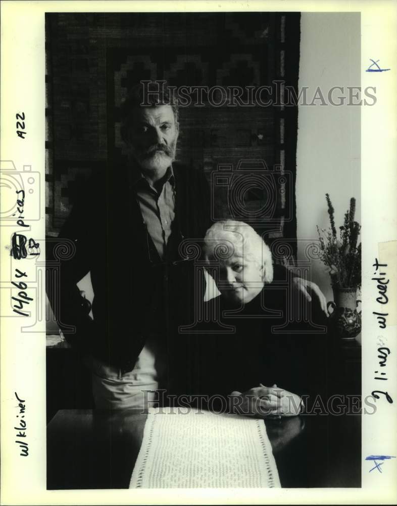 1990 Press Photo Naum and Elisa Klainer whose son David was murdered - Historic Images