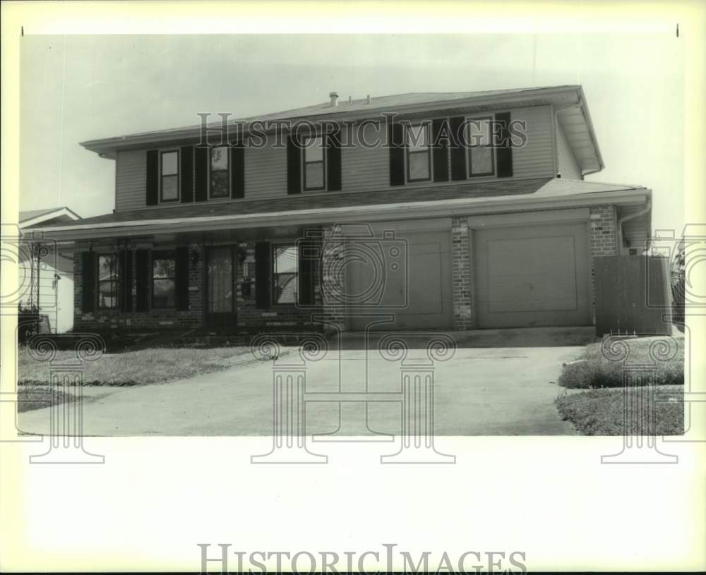 1990 Press Photo House at 821 Lawrence in Harvey - Historic Images