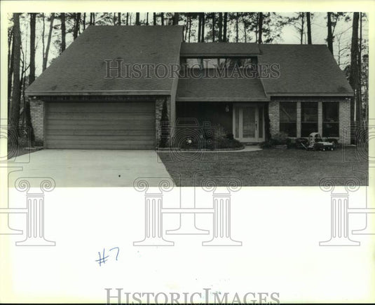 1991 Press Photo House on 309 Jenny Lane, Mandeville, Louisiana - Historic Images