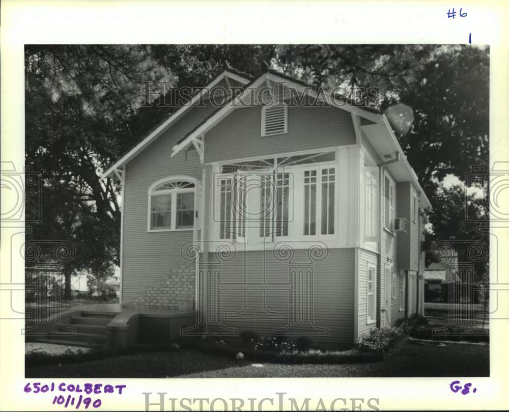 1990 Press Photo House on 6501 Colbert - Historic Images