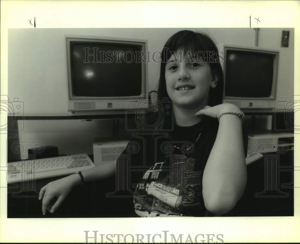 1990 Press Photo Ellis School student Jennifer Kennedy named Student of the Year - Historic Images