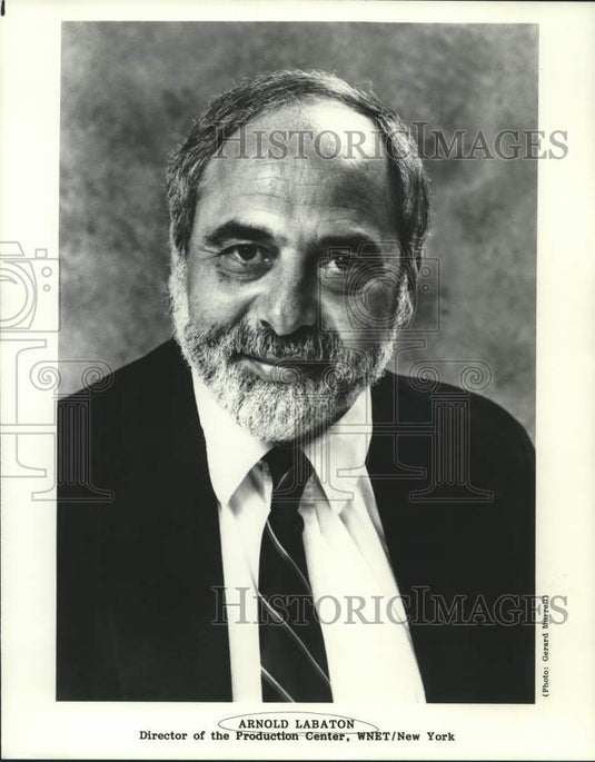 1989 Press Photo Arnold Labaton, director of the Production Center, WNET - Historic Images