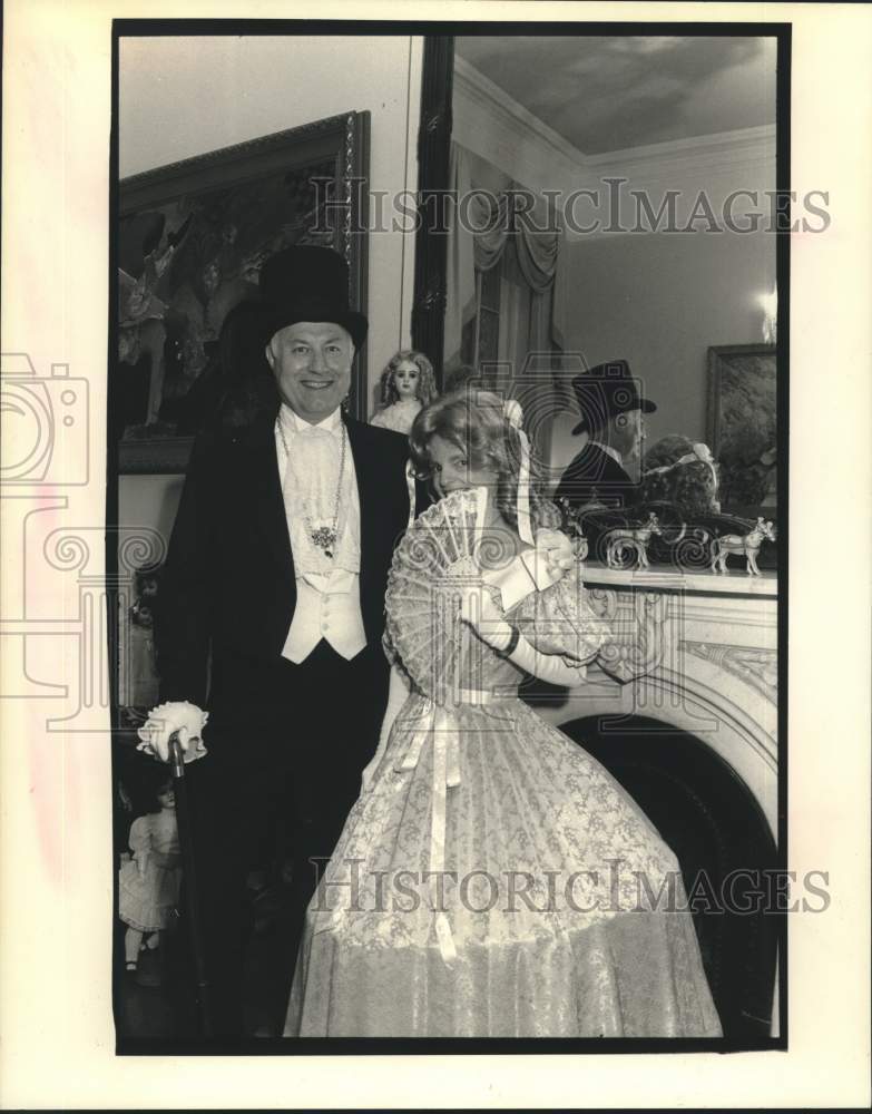 1991 Press Photo Ted &amp; Mary Merle Laborde at Anne Rice Party, Le Petite Theater - Historic Images