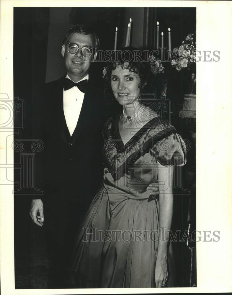 1987 Press Photo Monroe and Karen Laborde at Herman Grima Historic House - Historic Images