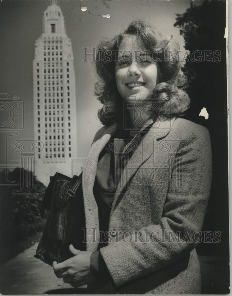 Press Photo Mary Landrieu back in Baton Rouge. - Historic Images