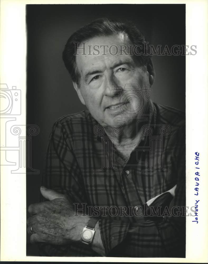 1994 Press Photo World War II Veteran Johhny Landaiche - Historic Images