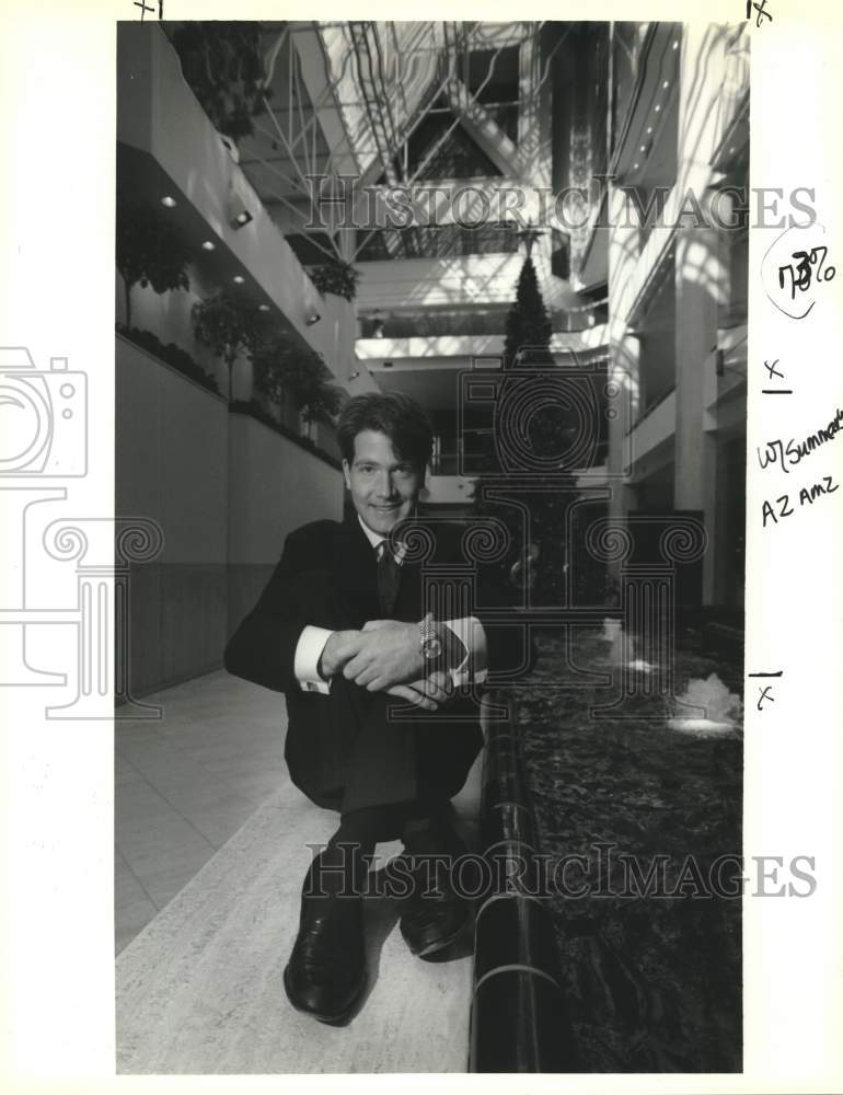 1991 Press Photo Canal Place&#39;s new general manager, George Lancaster - Historic Images