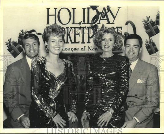 1992 Press Photo Roger & Janet Larue, Corine & Ken Laborde at Junior League - Historic Images