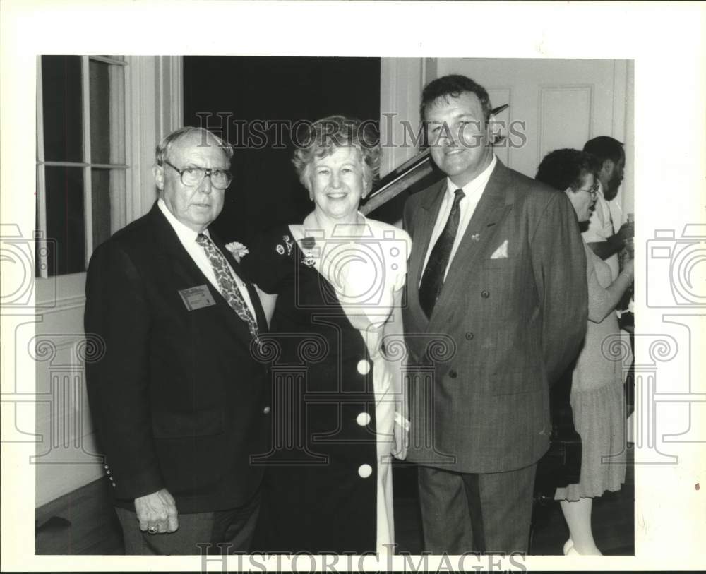 1992 Press Photo Hibernians - John and Nora Lambert with Brian Flynn - Historic Images