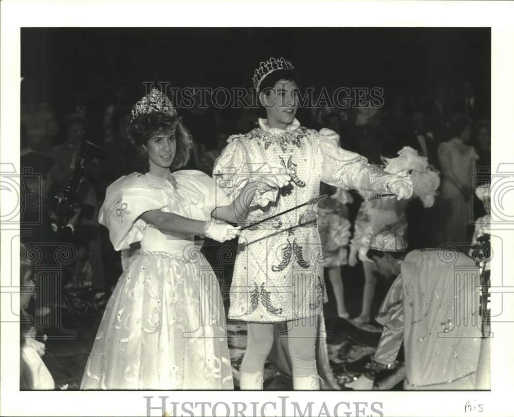 1988 Press Photo Connie Lee LaNasa and  Michael Verges of &quot;Once Upon A Time&quot; - Historic Images