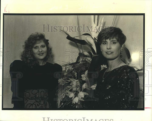 1990 Press Photo Jo Ann Katz, Mary Stein - at the Angel Ball - Historic Images