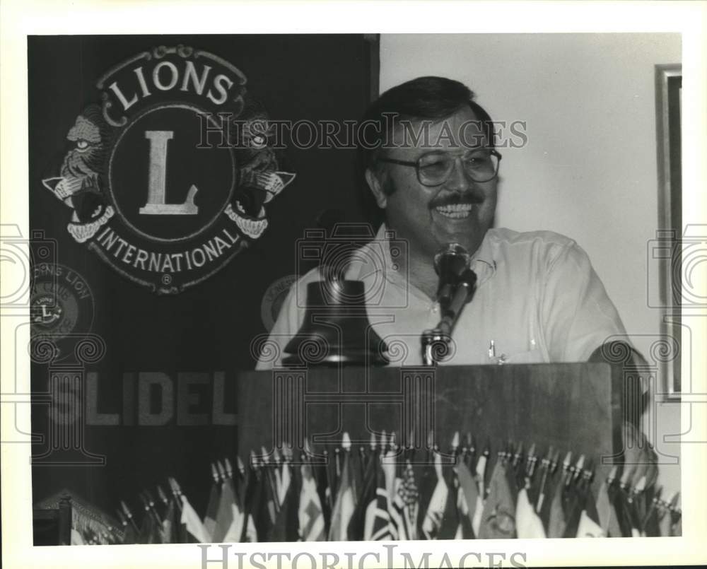 1991 Press Photo Louisiana Lions Club Lieutenant Governor Ron Lasyone - Historic Images