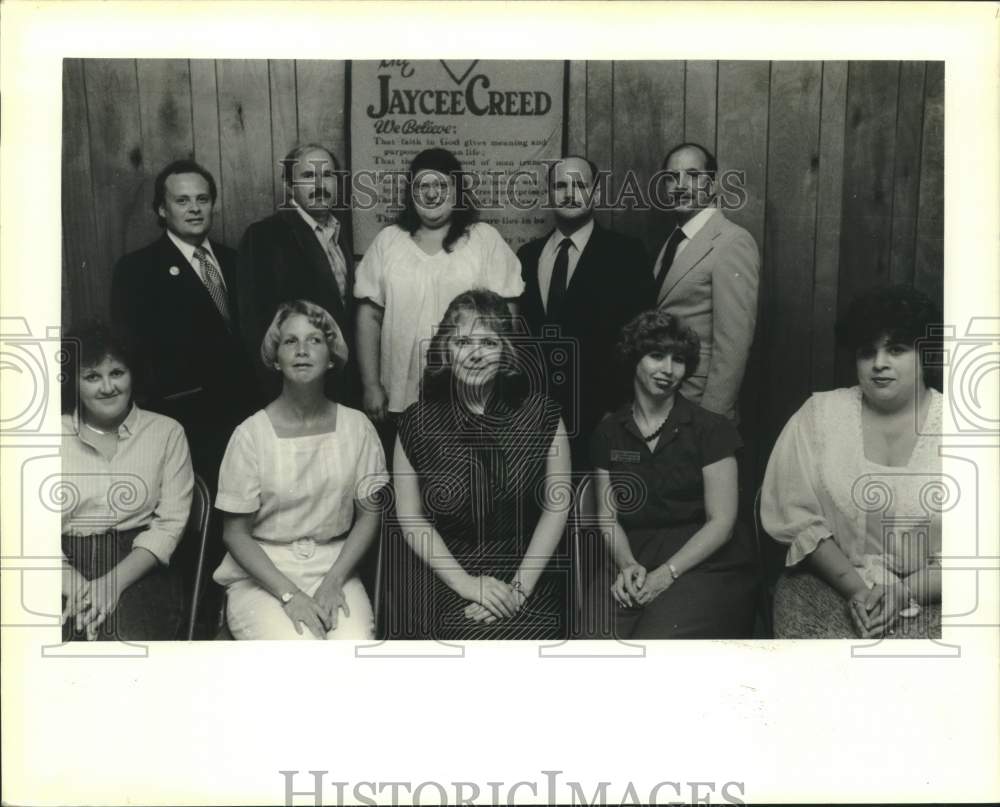 1988 Press Photo Officers of the Slidell Jaycees - Historic Images