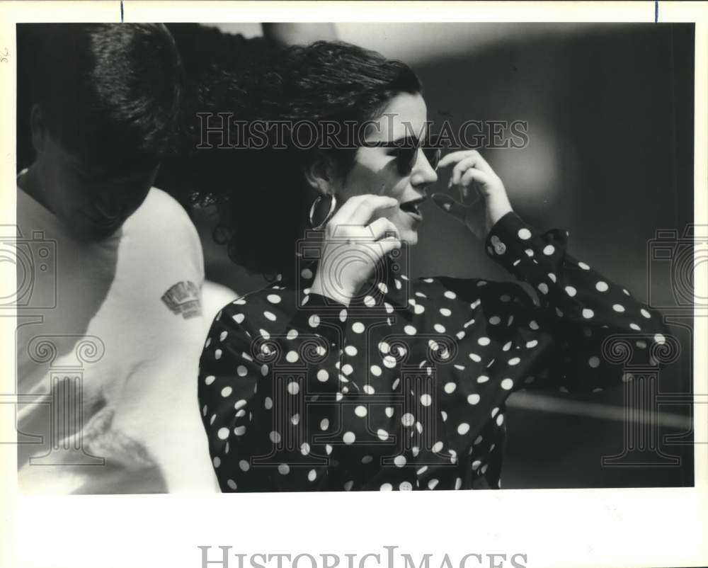 1991 Press Photo Molly Lancaster at the USF&amp;G golf tourney - Historic Images