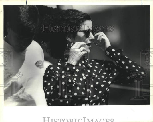 1991 Press Photo Molly Lancaster at the USF&G golf tourney - Historic Images