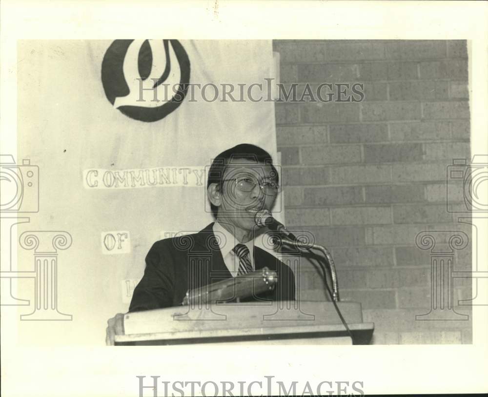 1986 Press Photo Mariano Landicho, Filipino Consul General of Houston - Historic Images