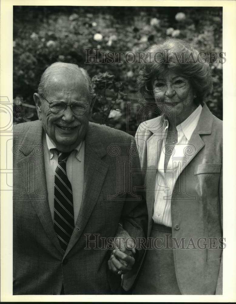 1992 Press Photo Artist Ida Kohlmaier And Her Husband, New Orleans - Historic Images