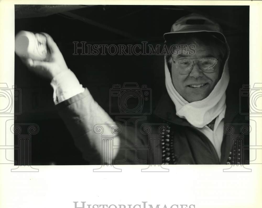 1993 Press Photo Juvenile Court Judge Larry Lagarde at St. Patrick&#39;s Day parade - Historic Images