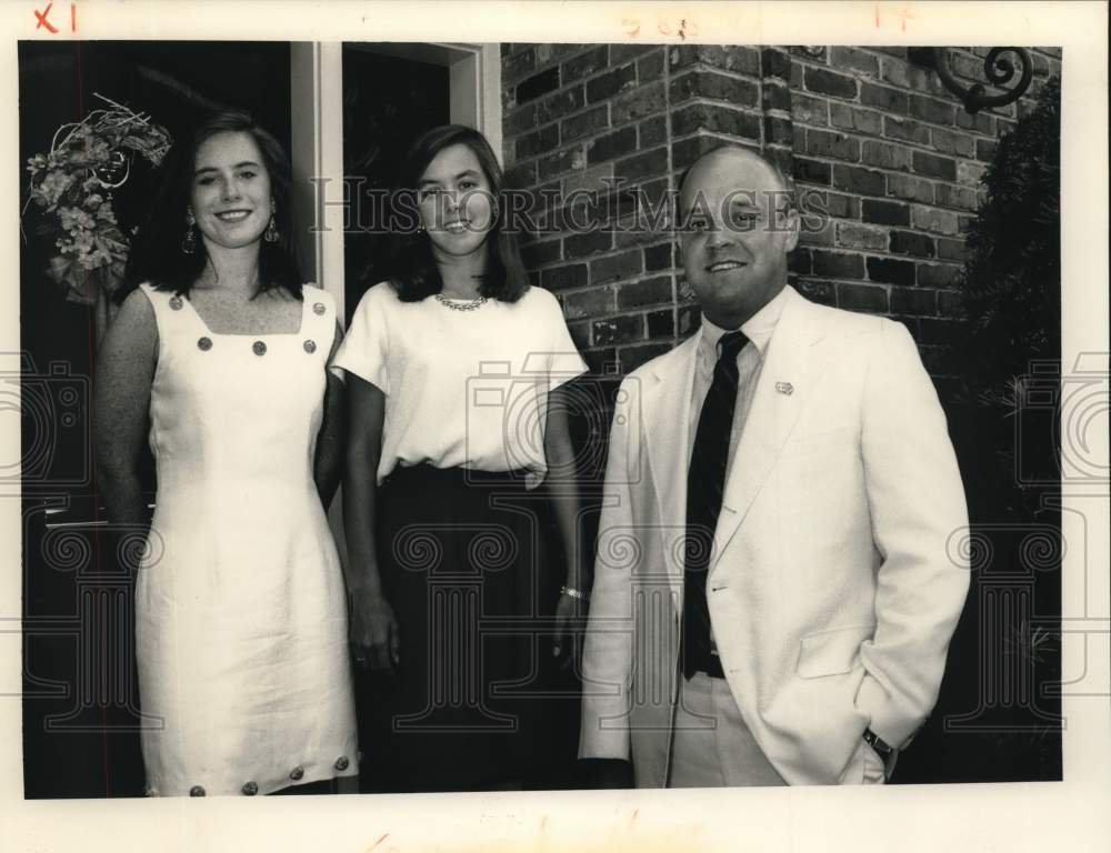 1991 Press Photo Ann Wailes, Elizabeth Barkerding, Donald Lagarde - Historic Images