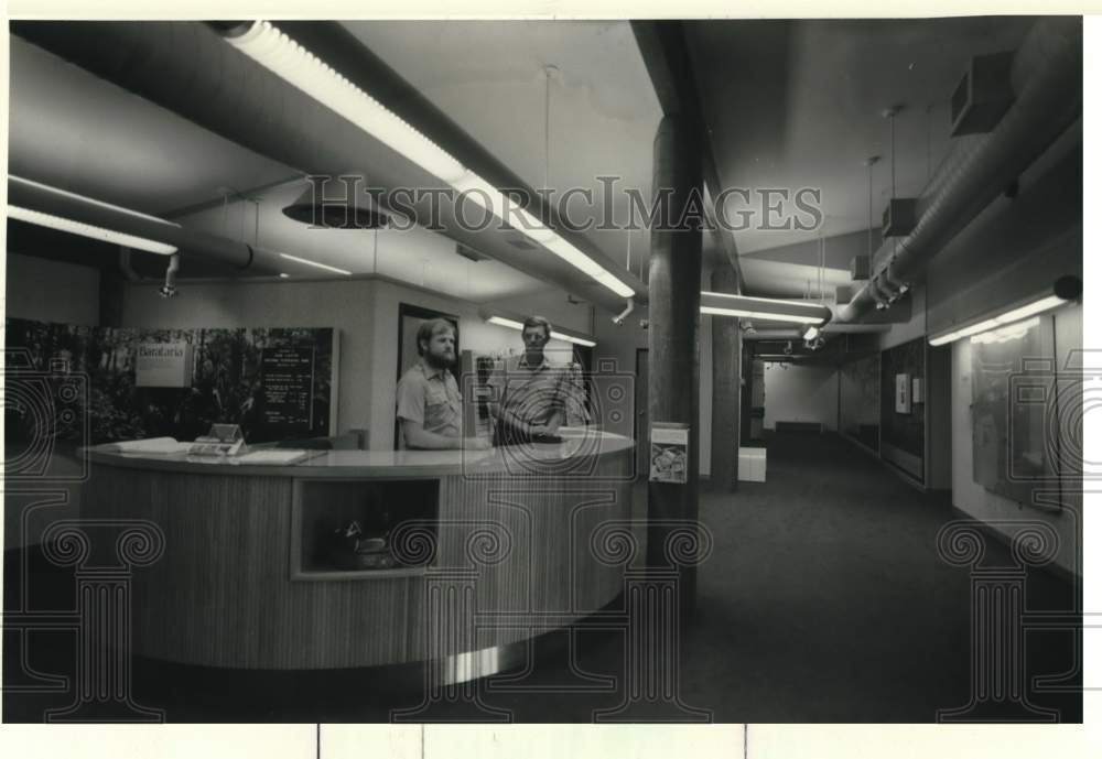 1986 Press Photo Reception area at Jean Lafitte National Historical Park - Historic Images