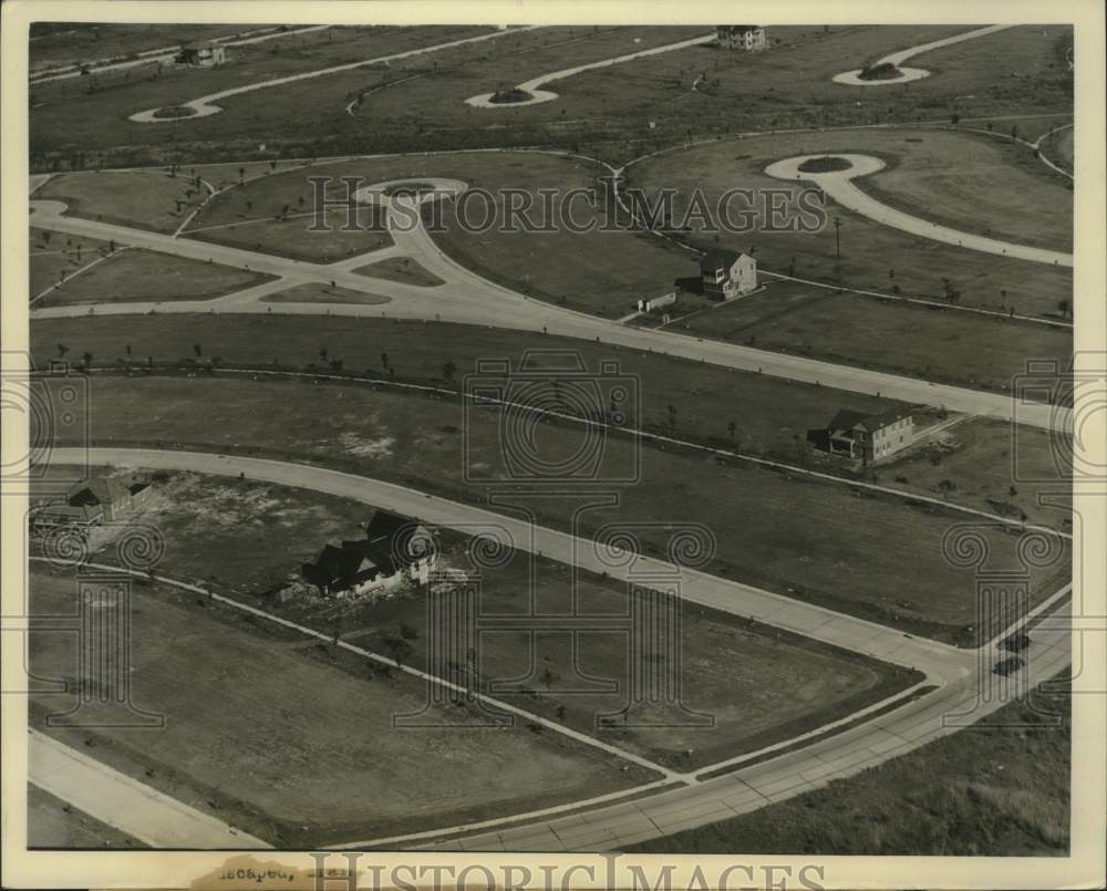 Press Photo The South&#39;s most modern subdivision, Lake Vista from the air. - Historic Images