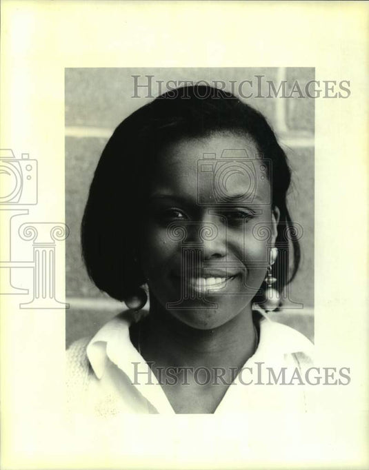 Press Photo Ayanna Johnson, Merit Scholar from Ben Franklin High School - Historic Images
