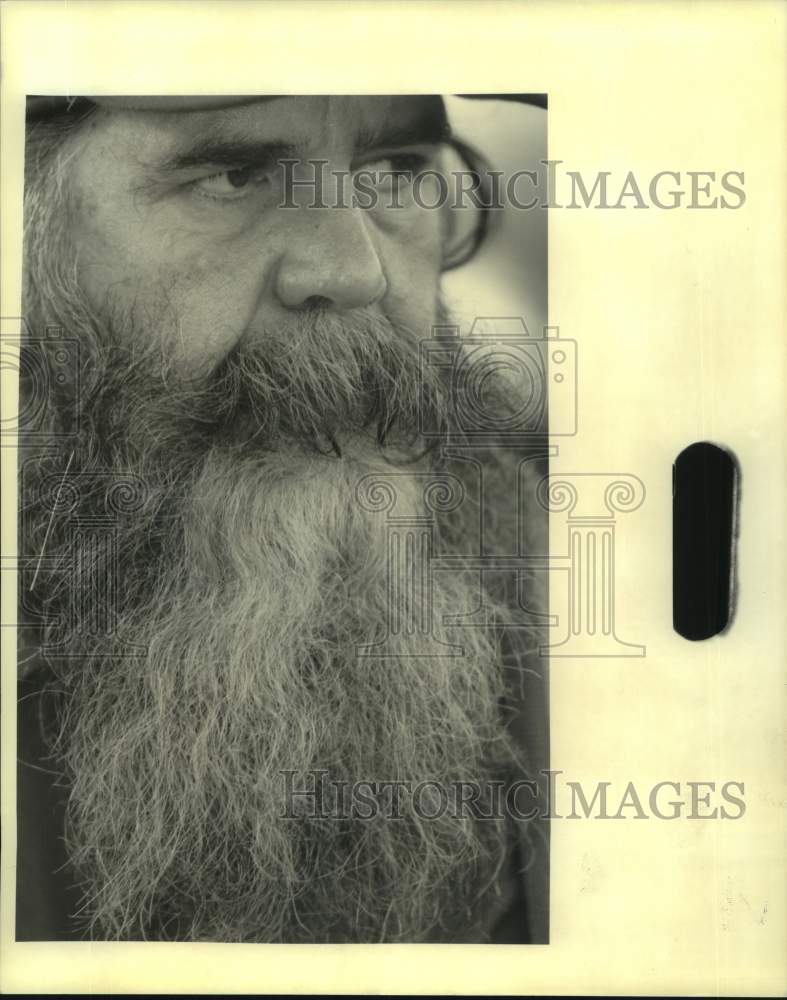 1992 Press Photo Tight shot of Jim Jenkins, Cane Syrup Cooker - Historic Images