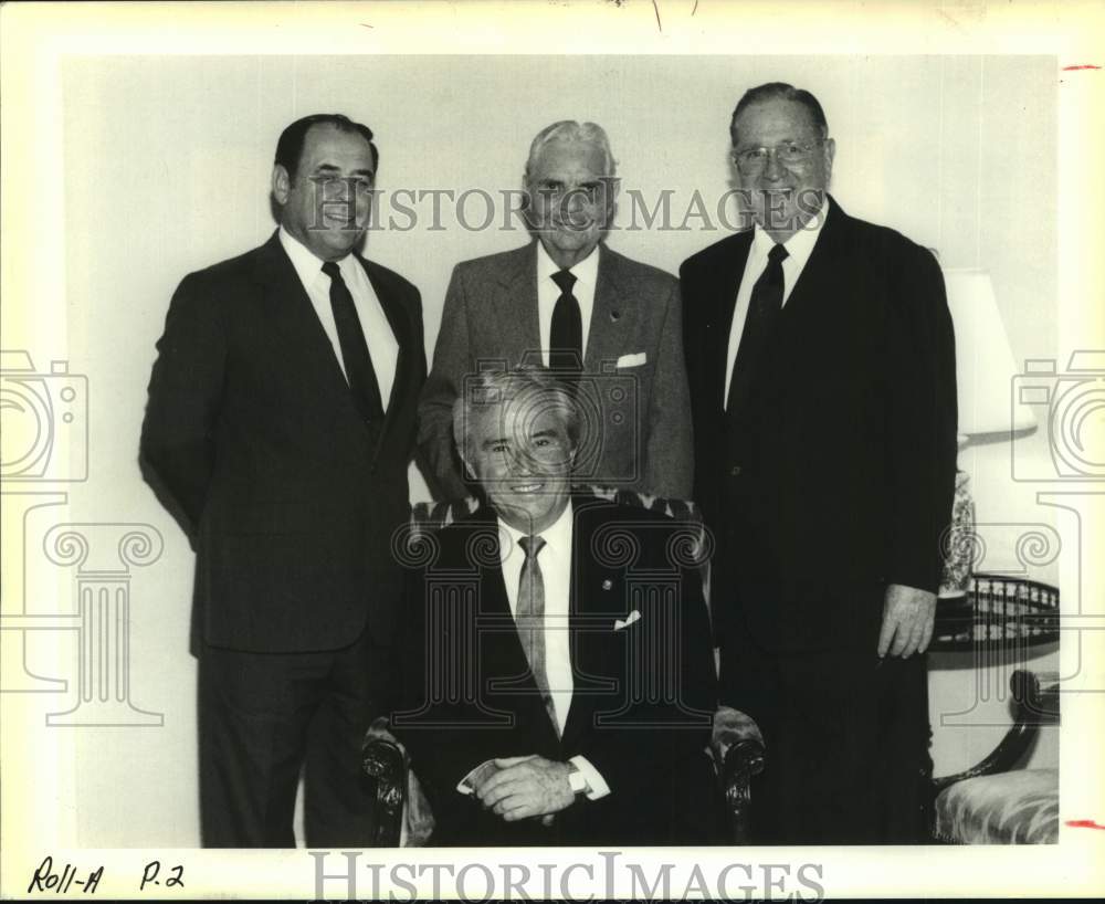 1991 Press Photo Officers and members of The Propeller Club - Historic Images