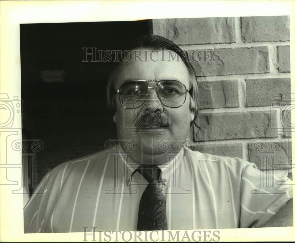 1991 Press Photo Alan Johnson, Gethsemane Lutheran Church, Chalmette - Historic Images