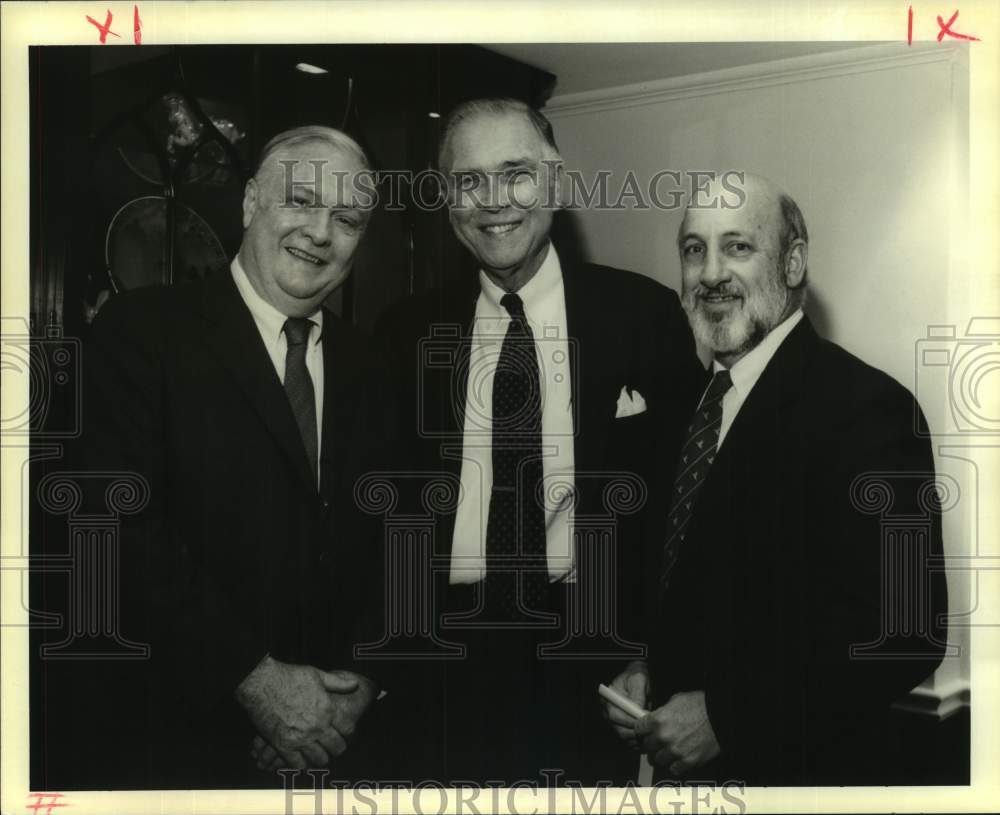 1995 Press Photo Robert Acomb, Eric Johnsen, Eddie Koelh at Boy&#39;s Hope Event - Historic Images