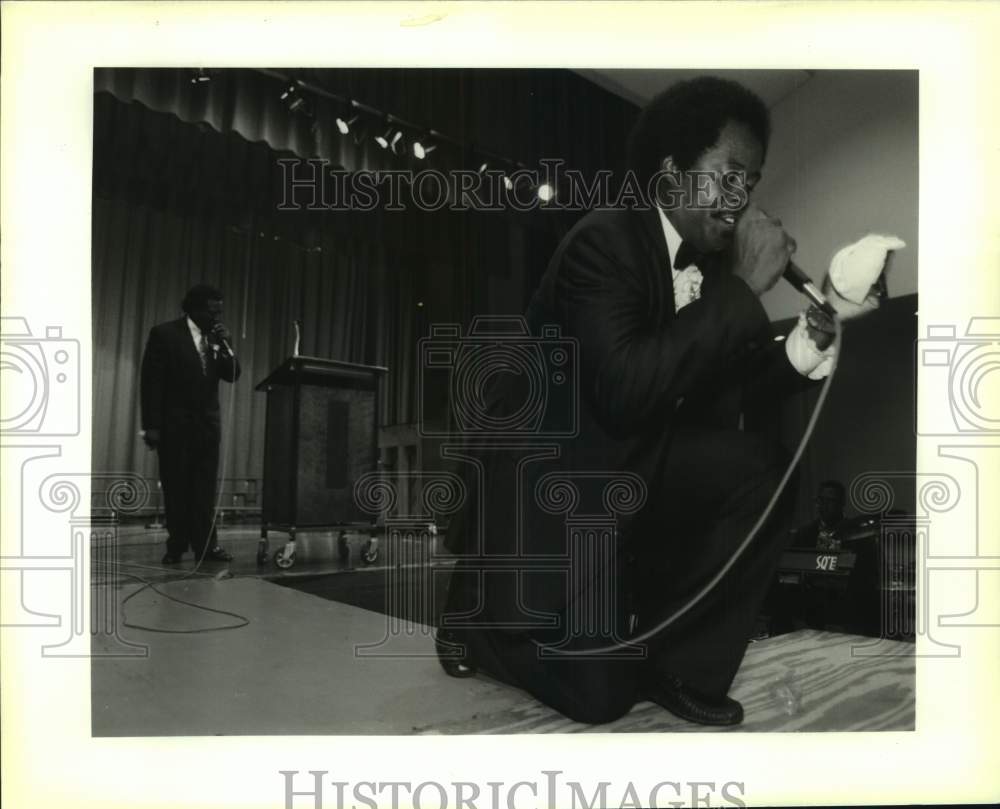 1992 Press Photo Reverend Dr. Joseph Johnson Jr., Baptist Church of Hahnville - Historic Images