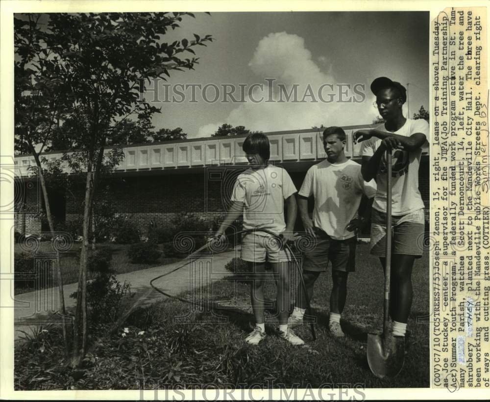 1988 Press Photo Participants- Job Training Partnership Act Summer Youth Program - Historic Images